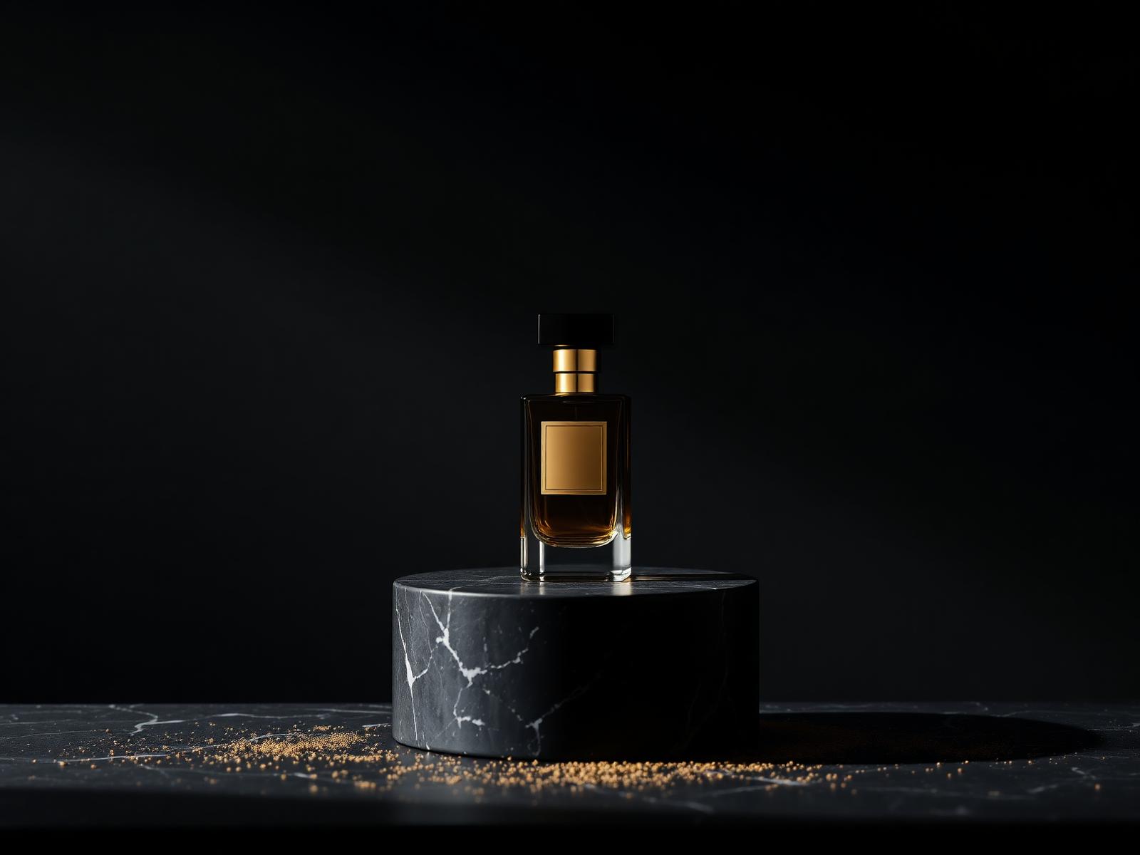 Curated luxury edition on black marble